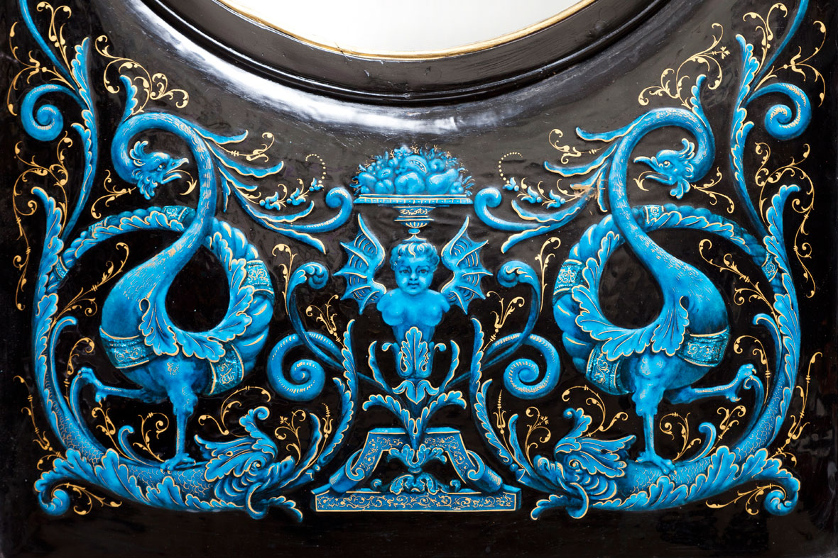 Large Enamel Mirror